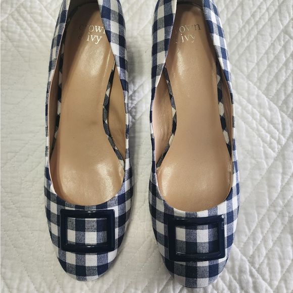 crown and ivy plaid low heels shoes - Picture 2 of 9